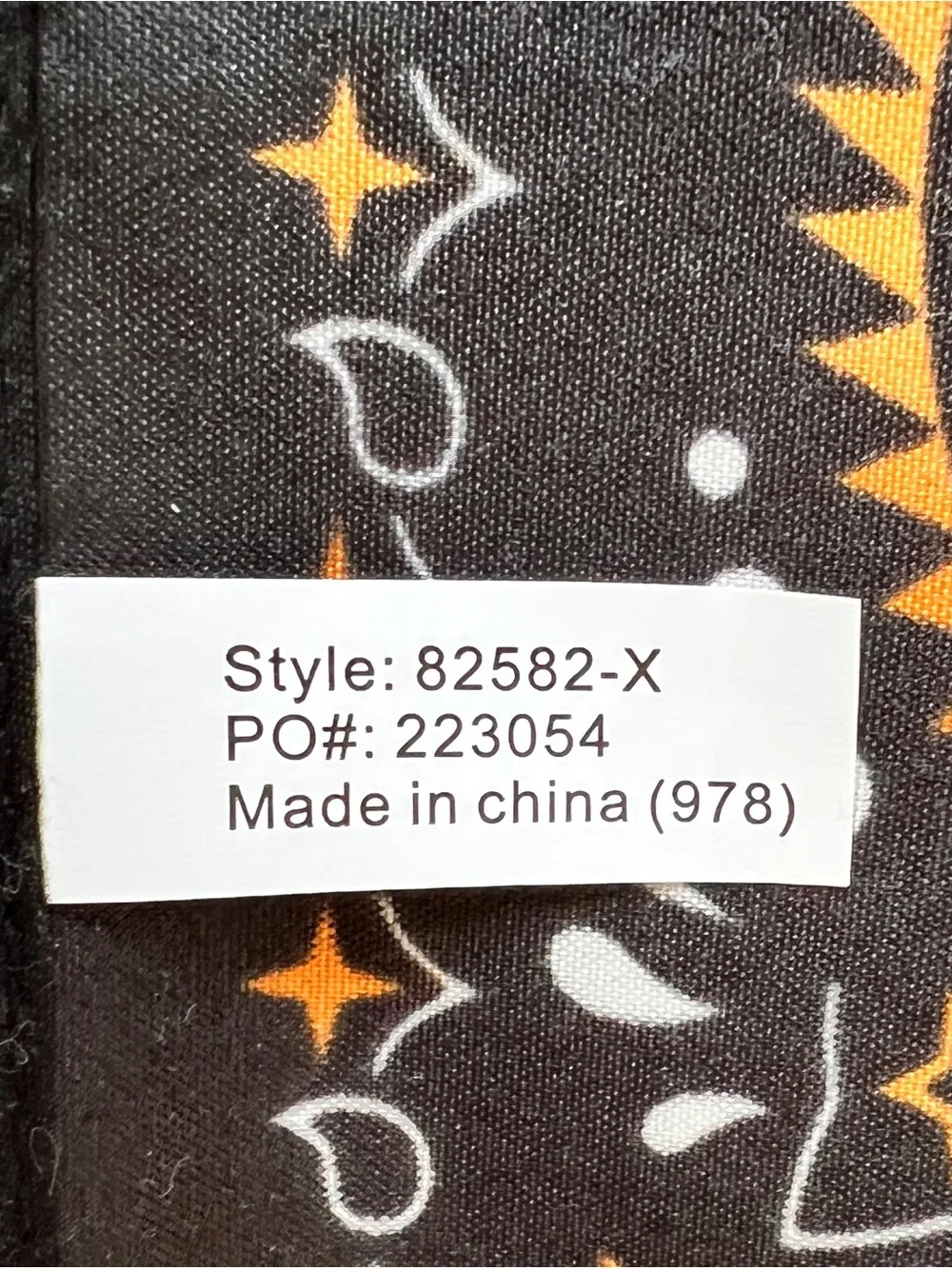 Tito's Handmade Vodka bandana black orange white paisley Cotton 21